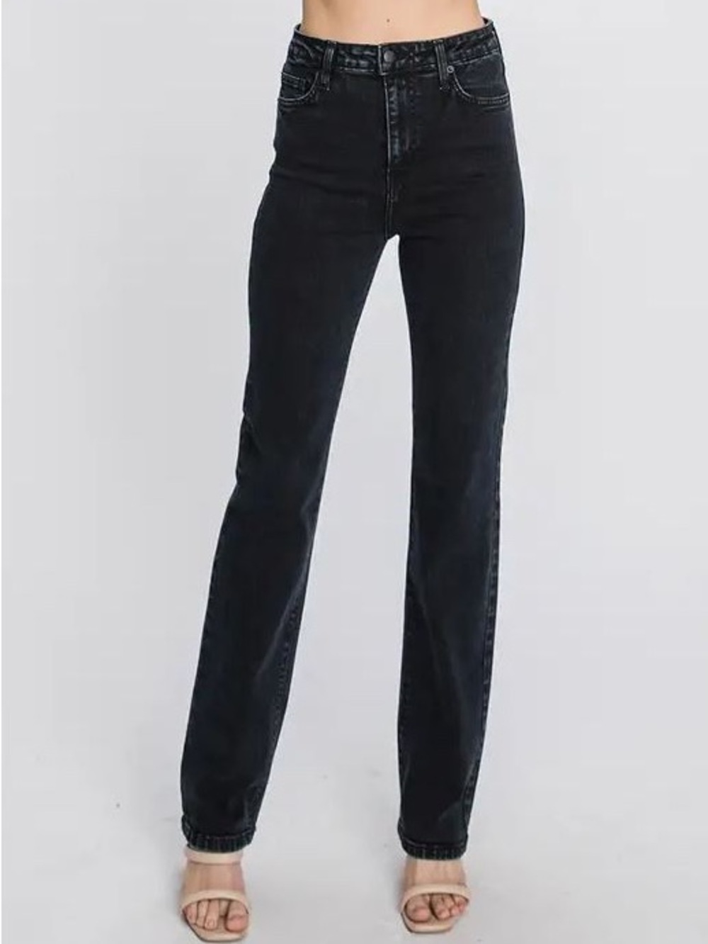 Letter to Juliet. Venice High Rise Straight. Black. Size 29.